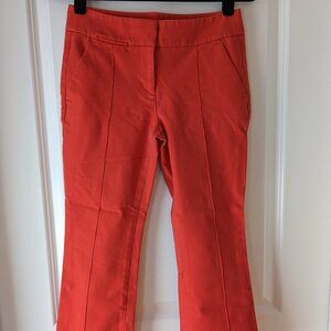 0P Loft orange cropped pant